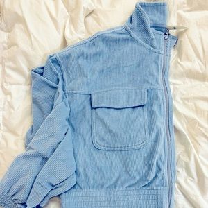 LAST CALL - OFFERS WELCOME - 
NWT Aerie Light Blue Jacket and Flare Pants (XL)